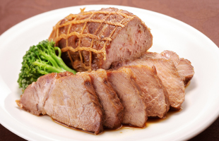 Roast pork comes out moist and juicy